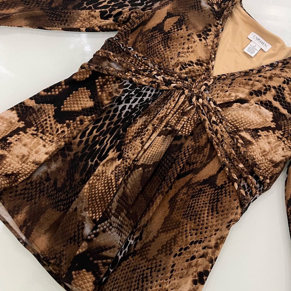 Brown Casual Print